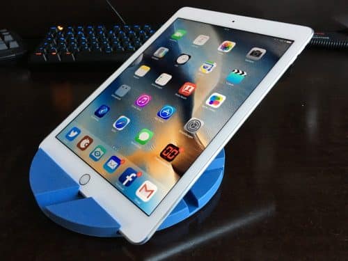 Auch mit einer flacheren Position des iPad kommt Smartmat klar.