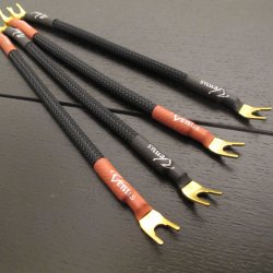 VENUS Golden Plated Audiophile Hi-end Spade Speaker Jumper Cable Pair AMPLIFIER.jpg