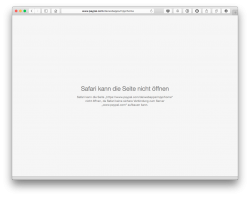 Safari kann die seite nicht öffnen