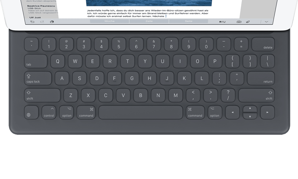 iPad Pro: Smart-Keyboard erscheint nur mit englischer Tastaturbelegung