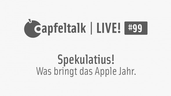 Apfeltalk LIVE! #99 – Spekulatius, 20.11., 19 Uhr
