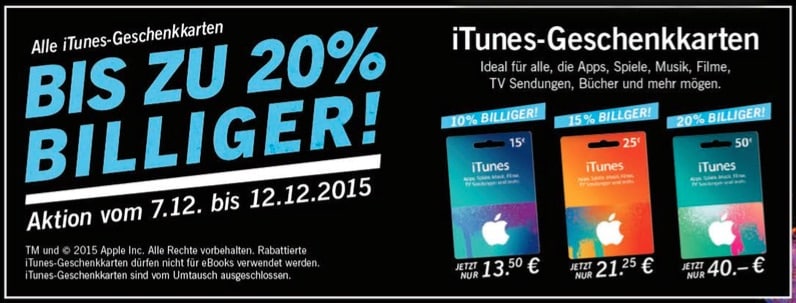 iTunes-Rabatt Lidl