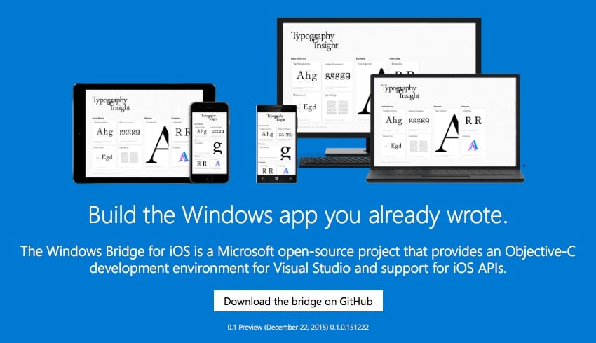 Windows Bridge iOS