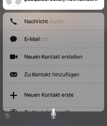 Das Kontextmenü per 3D Touch ist der Schlüssel zum Zugriff auf Fotos und Kontakte.