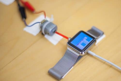Mittels Motor wird verhindert, dass die Apple Watch schlafen geht.