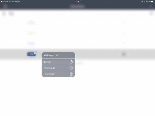 Durch einfaches Tippen lassen sich Links zum Zugriff auf die Dateien erzeugen.