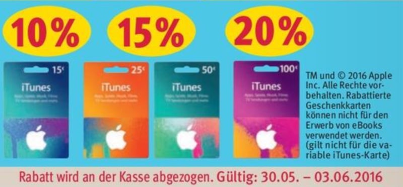 iTunes Aktion Rossmann