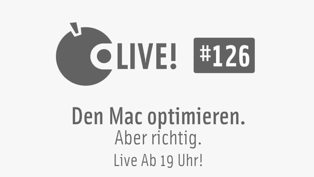 [Gewinnspiel beendet] Apfeltalk LIVE! #126 – Den Mac optimieren, aber richtig, 24.6., 19 Uhr