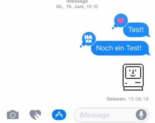 Nachrichten lassen sich ab iOS10 mit zusätzlichen Attributen versehen.