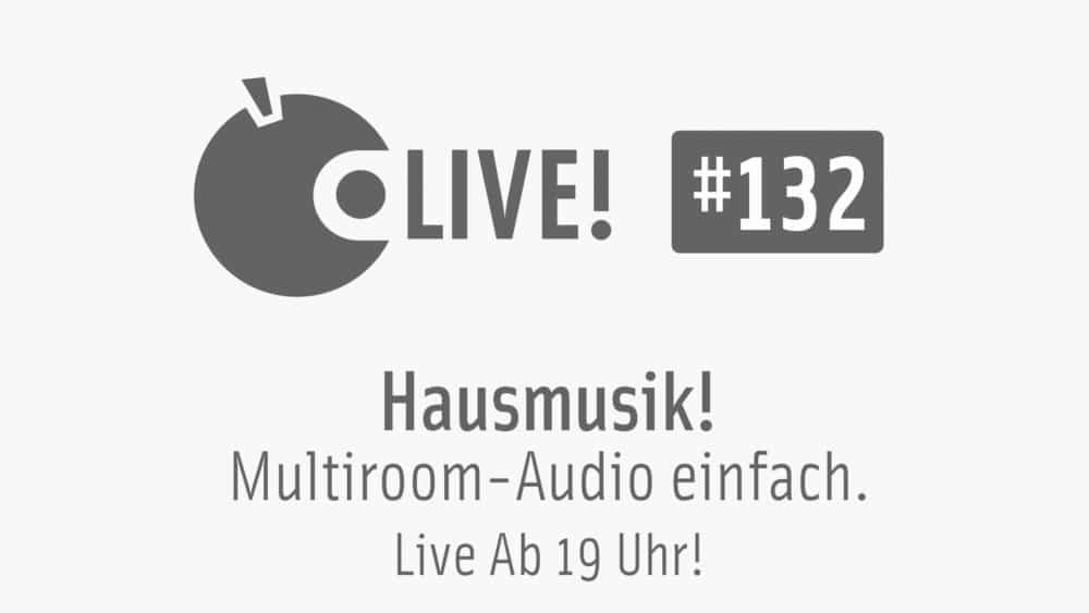 Apfeltalk LIVE! #132 – Hausmusik – Multiroom-Audio, 30.9., 19 Uhr