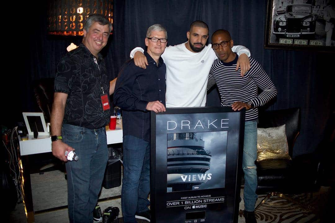 Drake Apple Music Tim Cook Eddy Cue