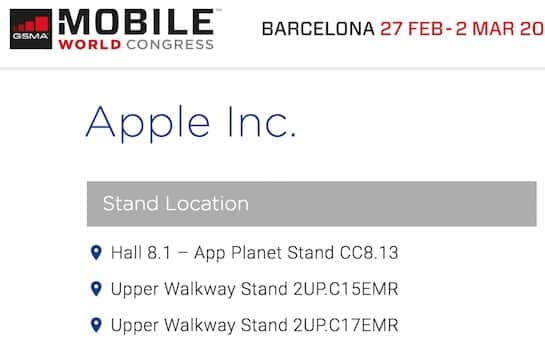 Apple auf dem Mobile World Congress 2017?