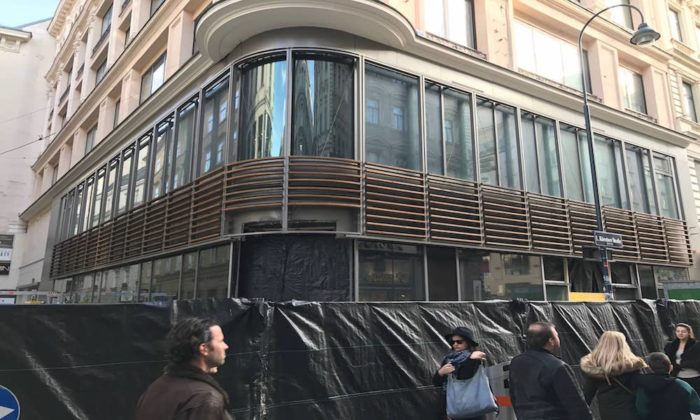 Apple Store Wien - Erste Aufnahmen der Baustelle