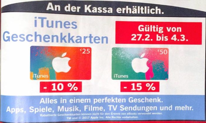 iTunes-Karten