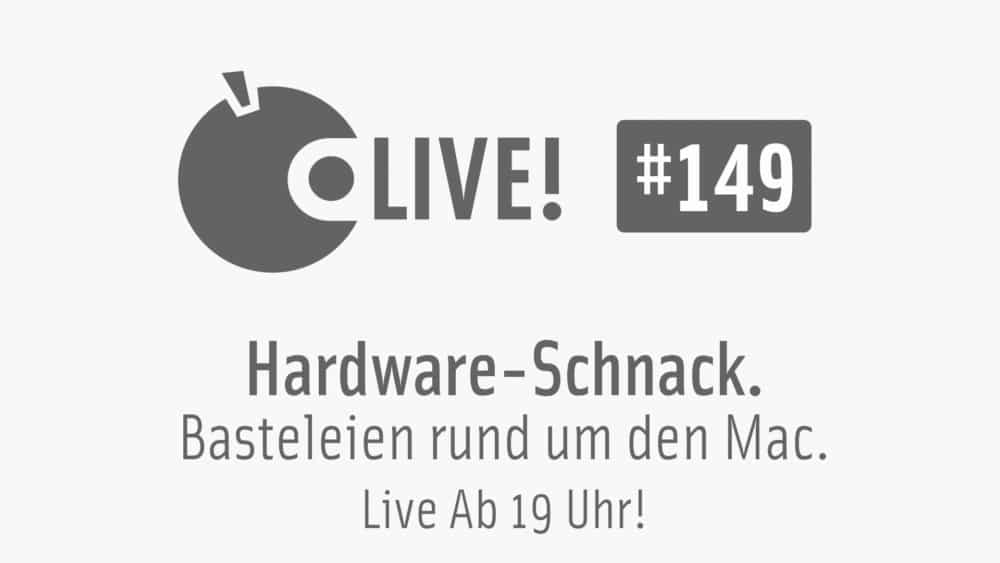 Apfeltalk LIVE! #149 – Hardware-Schnack – Basteleien rund um den Mac, 10.3., 19 Uhr