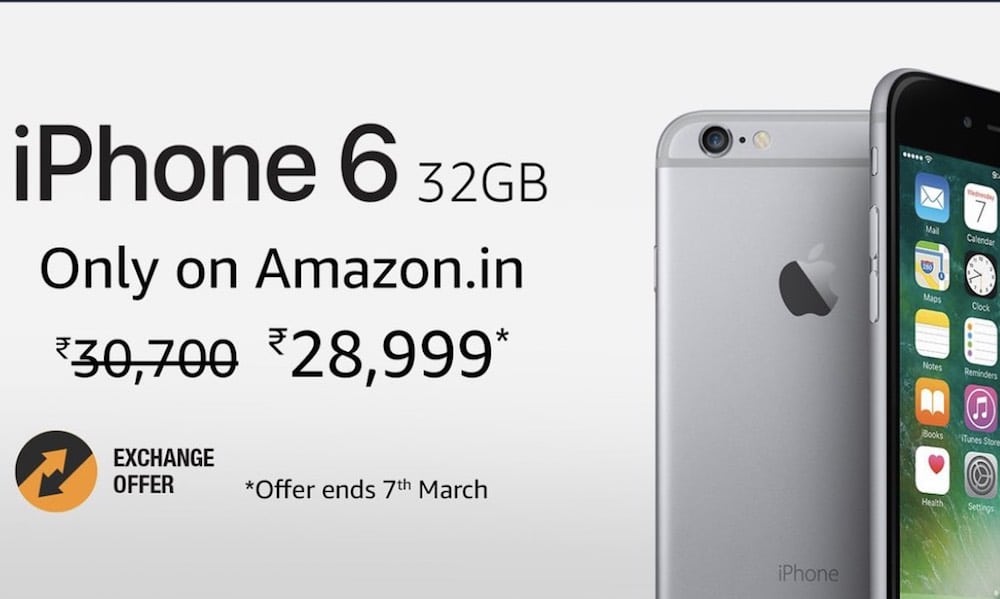 iPhone 6 mit 32GB – Kurzzeitig bei Amazon Indien gelistet