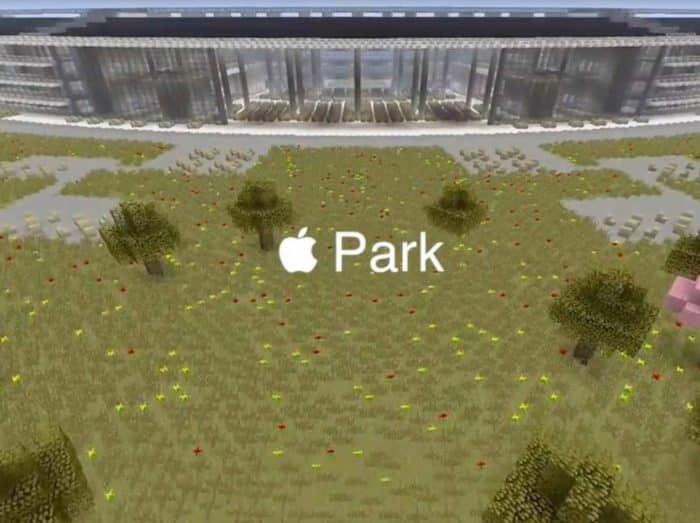 Apple Park als Minecraft Bauwerk