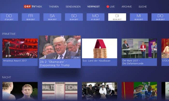 ORF-TVthek am Apple TV
