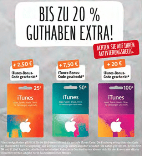 iTunes-Karten