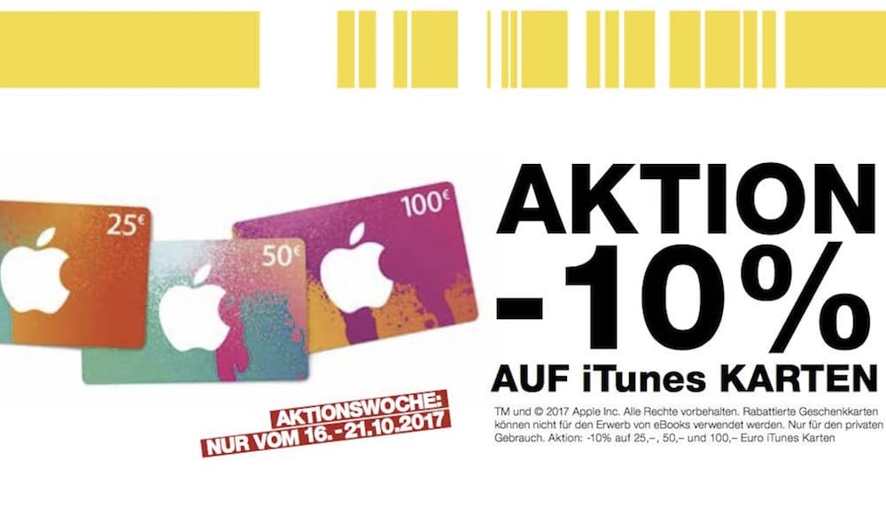 iTunes Karten – Aktionen in Deutschland und Österreich
