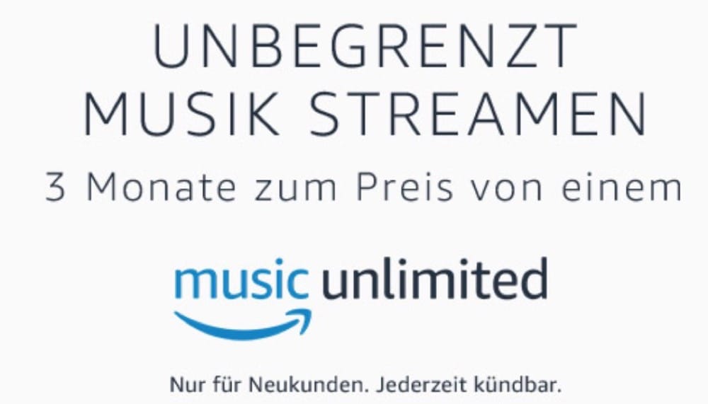 Amazon Music Unlimited für Familien 3 Monate zum Preis von einem