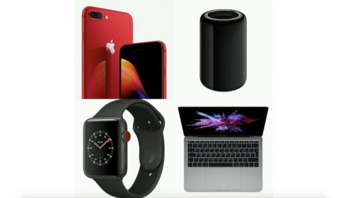 SE18 Mix iPhone 8 Product Red, Mac Pro und Apps Header