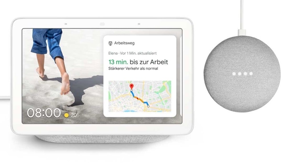 Google Nest Hub und Google Nest Mini im Set günstiger