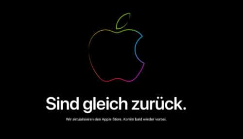 Vor der Keynote – Apple Online Store offline