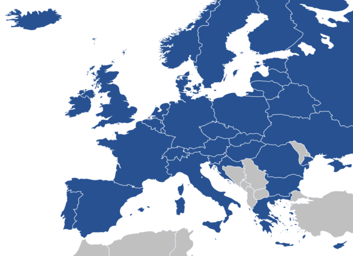Apple Pay Landkarte Europa