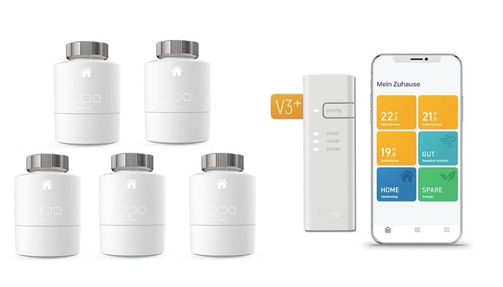 Abverkauf – Tado Kit mit fünf Thermostaten im Angebot bei Tink