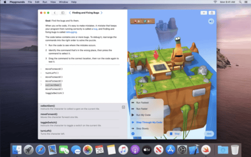 Swift Playgrounds als MacOS-App