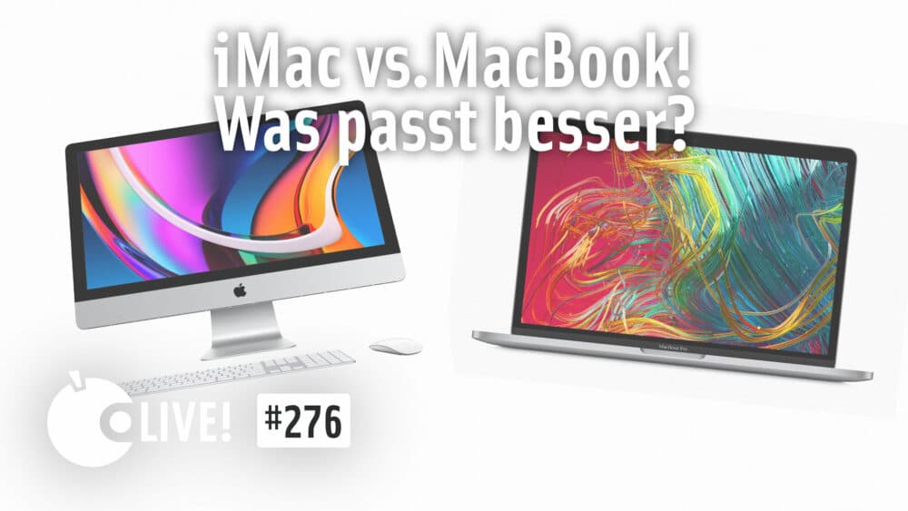 iMac vs. MacBook pro | Apfeltalk LIVE! #276