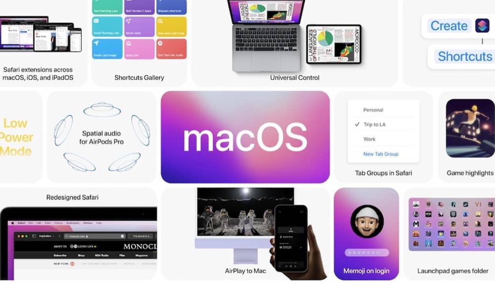 macOS Monterey: Intel Mac bekommen weniger Funktionen