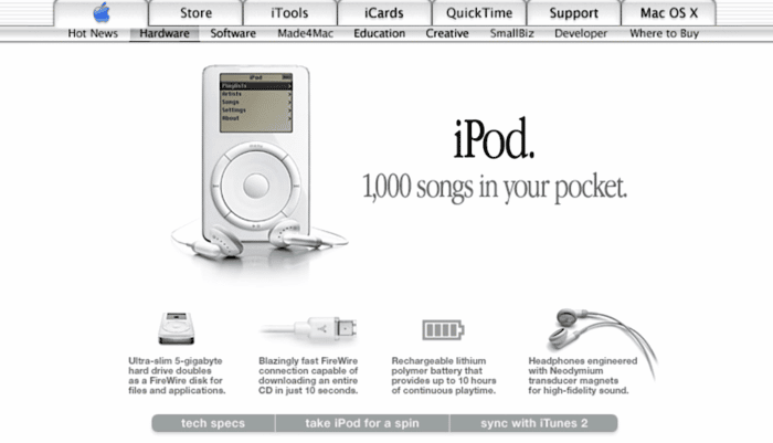 iPod - vor 20 Jahren kam der Erfolg zurück