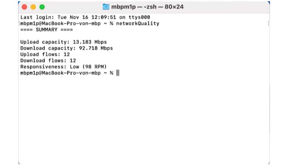 networkQuality: Monterey hat Speedtest eingebaut