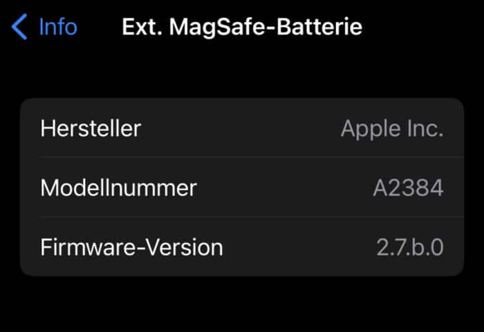 Externe MagSafe Battery