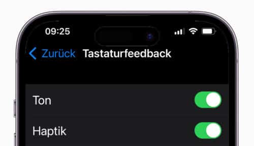 iOS 16: Haptisches Tastaturfeedback belastet den Akku