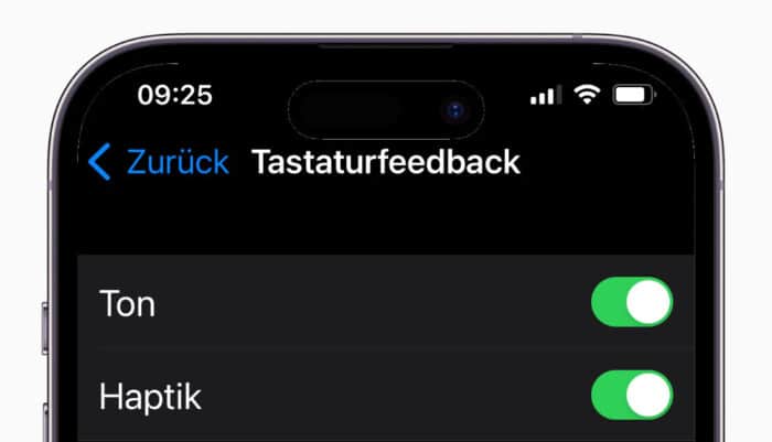 Haptisches Tastaturfeedback belastet den Akku