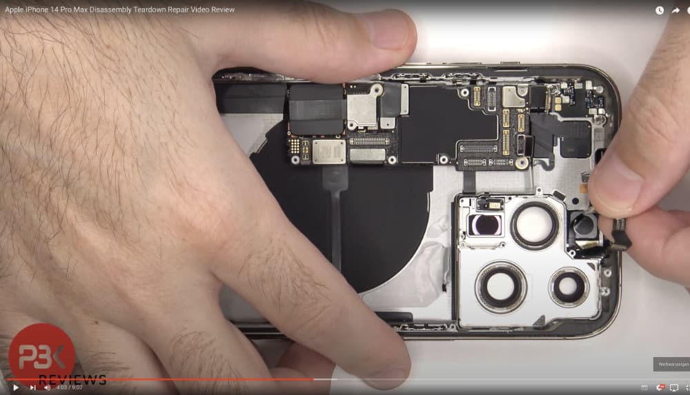 Erstes Teardown-Video zeigt iPhone 14 Pro Max