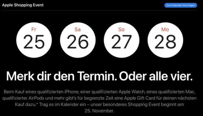 Apple Shopping-Event