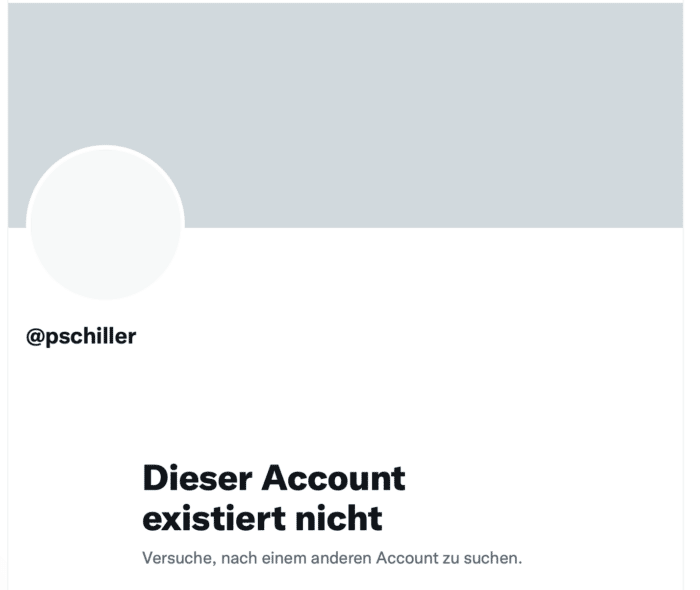 Phil Schillers Twitter-Account gelöscht