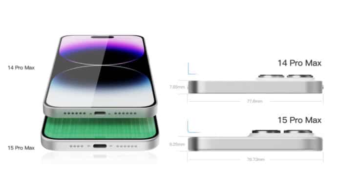 So könnte das iPhone 15 Pro Max aussehen. iPhone 15 mit USB-C