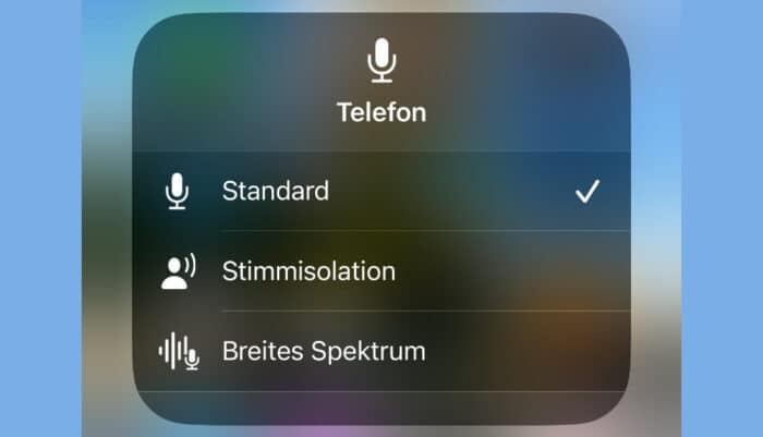 Stimmisolation in iOS 16.4 aktivieren