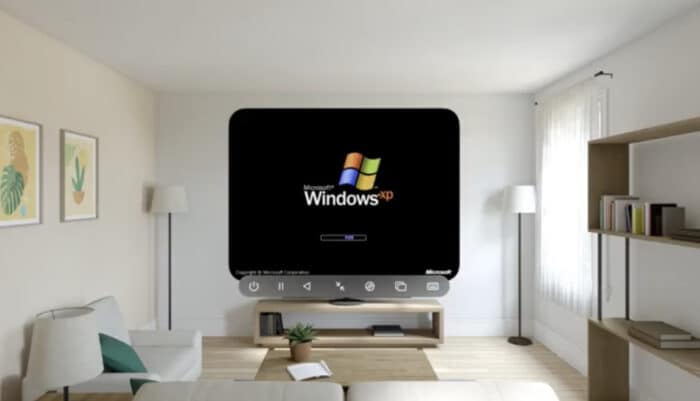 Windows XP auf Apple Vision Pro