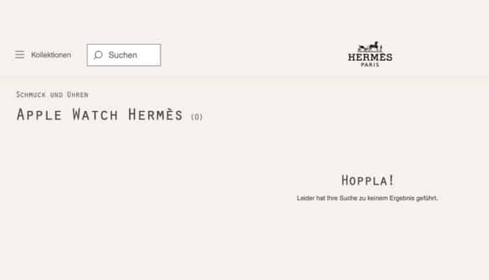 Hermès nimmt Apple Watch-Produkte offline