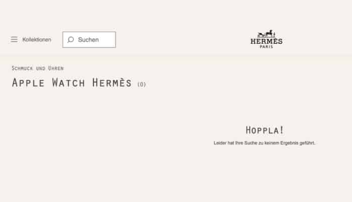 Hermès nimmt Apple Watch-Produkte offline Hermès nimmt Apple Watch-Produkte offline