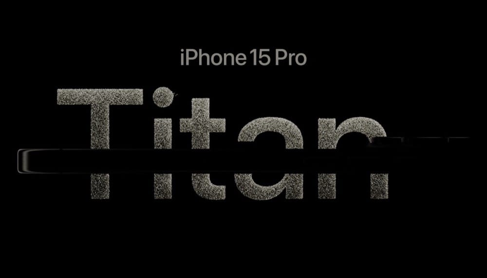 Titanium-Finish im Fokus bei erster iPhone 15 Pro Werbung