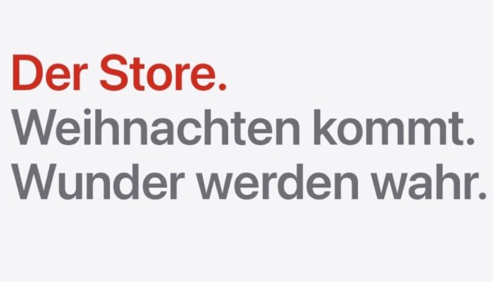 Weihnachten bei Apple