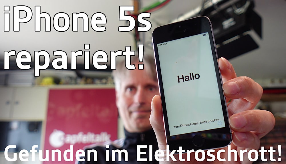 iPhone 5s aus dem Elektroschrott – repariert!