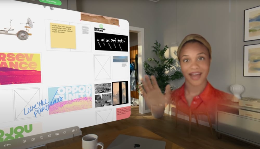 Apple Vision Pro führt räumliche Personas für echte Face-to-Face-Chats ein